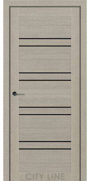 Межкомнатные двери CityLine Express RAIMOND korfad-express-raimond-koton-bez-bravo-collection-s-cernym-steklom